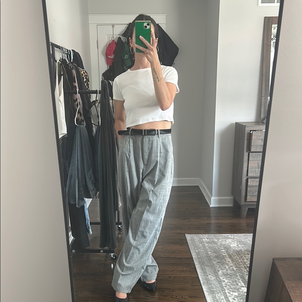 Topshop Plaid Trousers